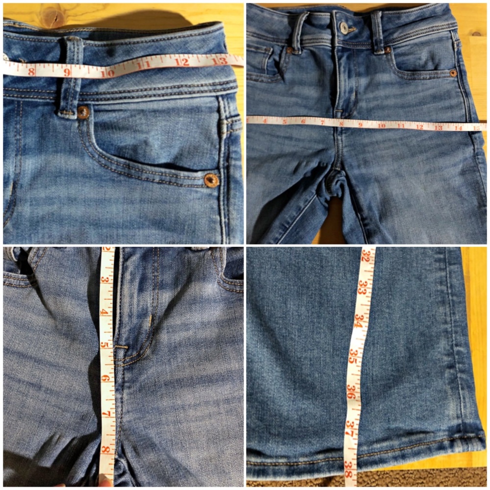 American Eagle Stretch Kick-boot Jeans Light Blue - Picture 5 of 6